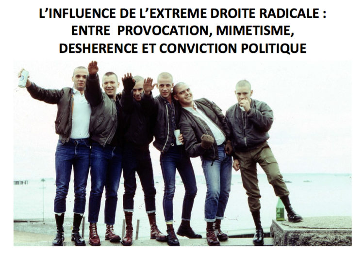 Conférence « L'influence de l'extrême-droite radicale dans la mouvance skinhead : entre provocation, mimétisme, déshérence et conviction politique »